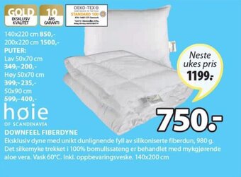 JYSK Downfeel fiberdyne tilbud