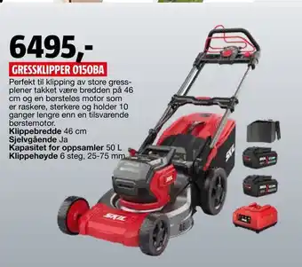 Bauhaus Gressklipper 0150ba tilbud