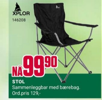 Europris Xplor campingstol tilbud
