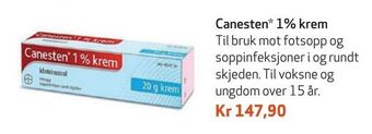 Apotek 1 Canesten 1% krem tilbud
