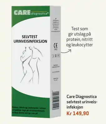 Apotek 1 Care Diagnostica selvtest urinveisinfeksjon tilbud