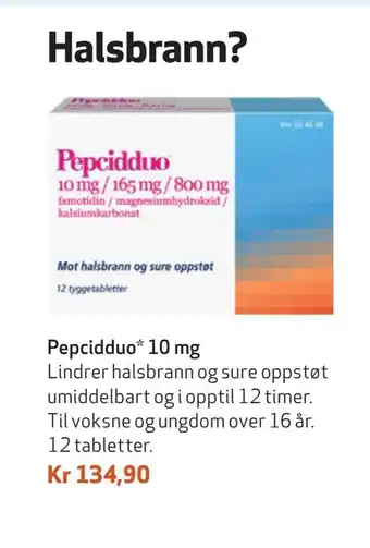 Apotek 1 Pepcidduo* 10 mg tilbud