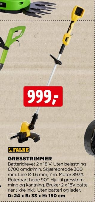 jem & fix Gresstrimmer tilbud