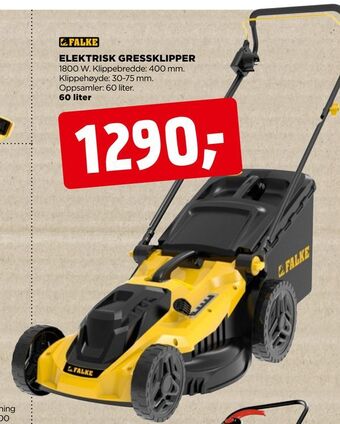jem & fix Elektrisk gressklipper tilbud