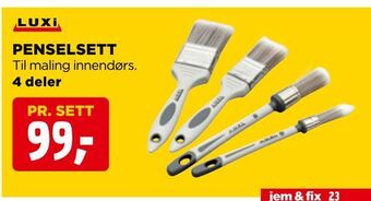 jem & fix Penselsett tilbud