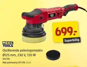 Jula MEEC TOOLS oscillerende poleringsmaskin tilbud