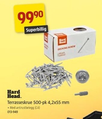 Jula HARD HEAD terrasseskrue tilbud
