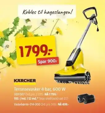 Jula KARCHER terrassevasker 4 bar tilbud