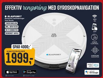 Skousen Blaupunkt robotstøvsuger Xvac Nordic tilbud