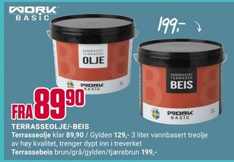 Europris Terrasseolje/-beis tilbud
