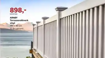 Bygger'n ARNØY Terrasserekkverk vinyl tilbud