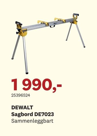 Bygger'n DEWALT Sagbord DE7023 tilbud