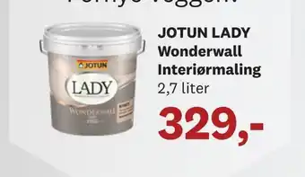 Bygger'n JOTUN LADY Wonderwall Interiørmaling tilbud