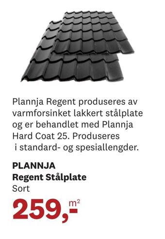 Bygger'n PLANNJA Regent Stålplate tilbud