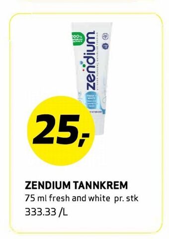 Bunnpris Zendium tannkrem tilbud