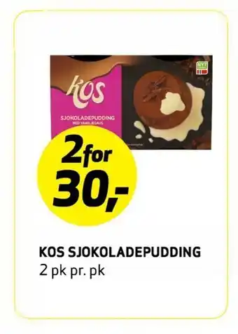 Bunnpris Kos sjokoladepudding tilbud