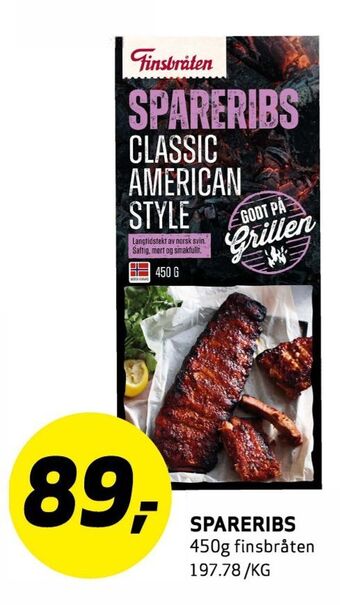 Bunnpris Spareribs tilbud