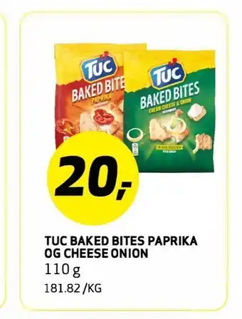 Bunnpris Tuc baked bites paprika og cheese onion tilbud