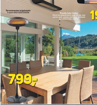 Megaflis Terrassevarmer m/gulvstativ tilbud