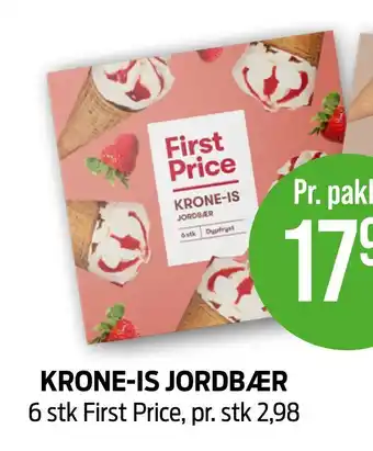 Kiwi Krone-is jordbær tilbud