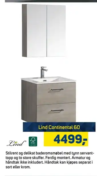Megaflis Lind Continental 60 tilbud