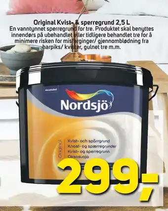 Megaflis Original Kvist- & sperregrund 2,5 L tilbud