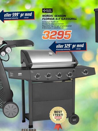 Coop Byggmix Nordic season florida 4+1 gassgrill tilbud