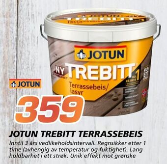 Coop Byggmix Jotun trebitt terrassebeis tilbud