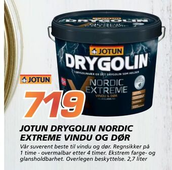 Coop Byggmix Jotun drygolin nordic extreme vindu og dør tilbud