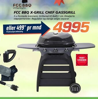 Coop Byggmix Fcc bbq x-grill chef gassgrill tilbud