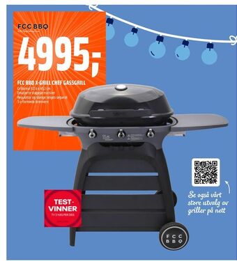 Coop Obs Fcc bbq x-grill chef gassgrill tilbud