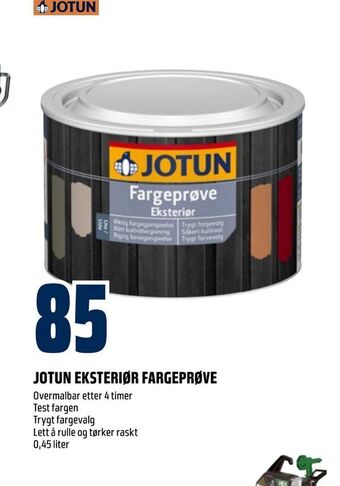 Obs Bygg Jotun eksteriør fargeprøve tilbud