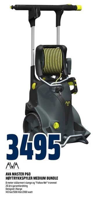 Obs Bygg Ava master p60 høytrykkspyler medium bundle tilbud