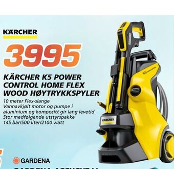 Coop Byggmix Kärcher k5 power control home flex wood høytrykkspyler tilbud