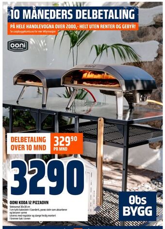 Obs Bygg Ooni koda 12 pizzaovn tilbud