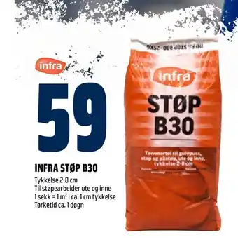 Obs Bygg Infra støp b30 tilbud