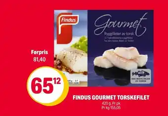 Coop Extra Findus gourmet torskefilet tilbud