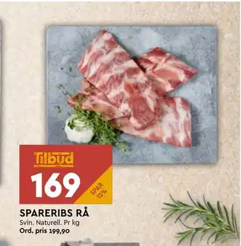 Coop Mega Spareribs rå tilbud