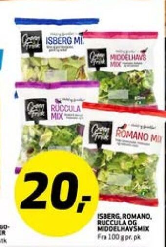 Bunnpris Grønn og frisk salat tilbud