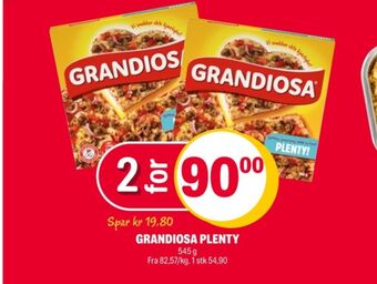 Coop Extra Grandiosa pizza tilbud