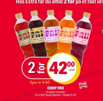 Coop Extra Frii saft tilbud
