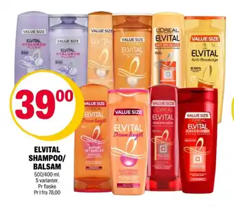 Coop Extra Elvital shampoo tilbud