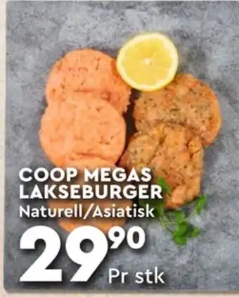 Coop Mega Coop lakseburger tilbud