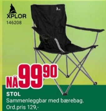 Europris Xplor campingstol tilbud