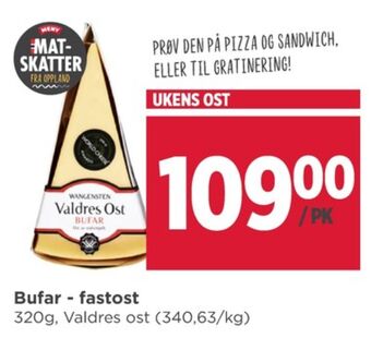 Meny Valdres ost tilbud