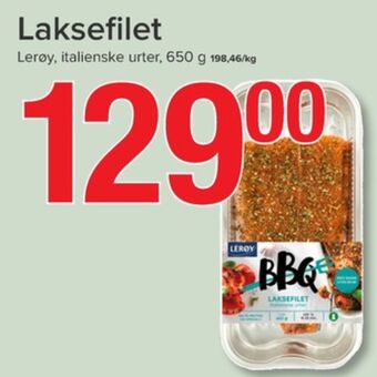 Spar Lerøy laksefilet tilbud