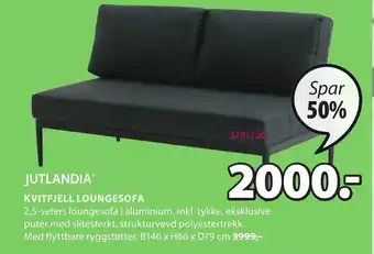 JYSK Kvitfjell Loungesofa tilbud