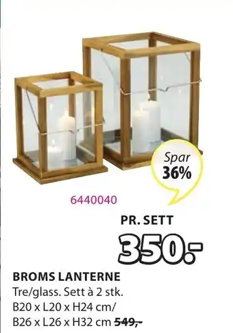 JYSK Broms Lanterne tilbud
