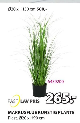 JYSK Markusflue Kunstig Plante tilbud
