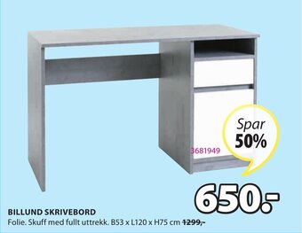 JYSK Billund Skrivebord tilbud